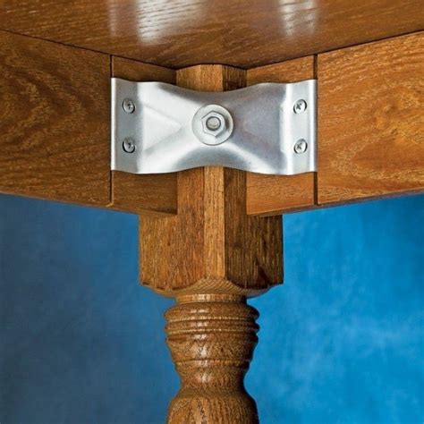 metal table corner brackets|table leg mounting apron brackets.